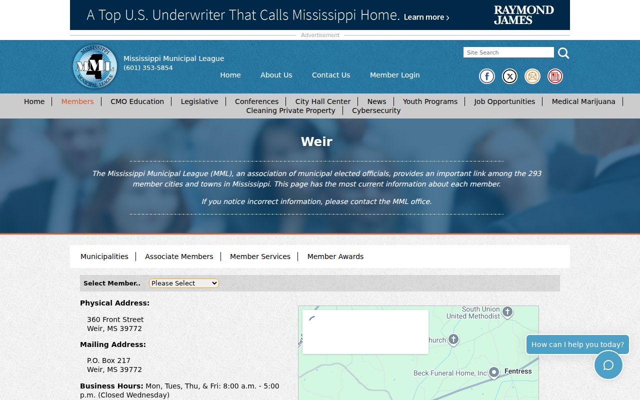 Weir municipal court docket records directory image